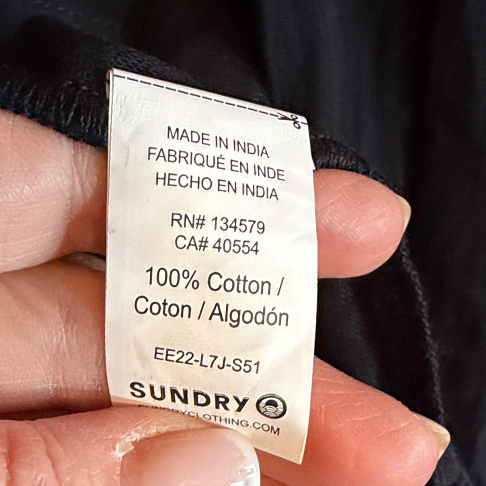 Sundry Black Tiered Maxi Skirt - Picture 5 of 7